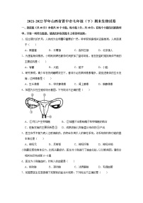 山西省晋中市2021-2022学年七年级下学期期末生物试卷(word版含答案)