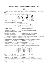 山西省孝义市2021-2022学年八年级下学期期末生物试题(word版含答案)