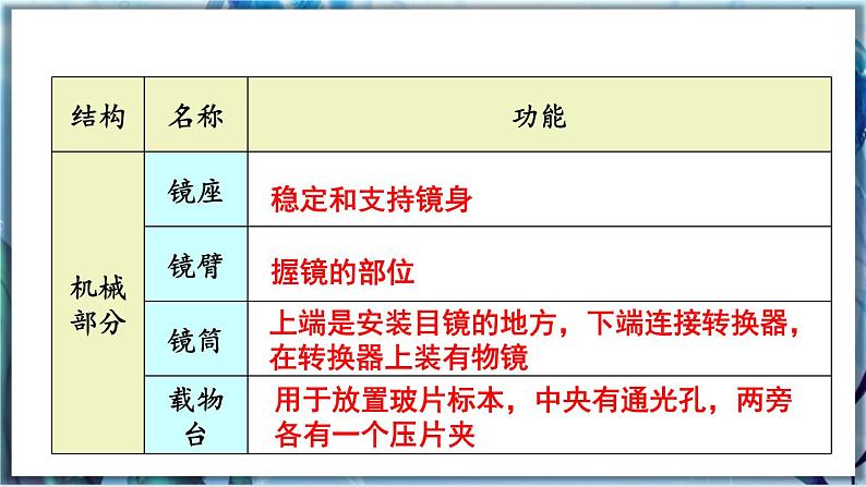 人教版七上生物2.1.1《练习使用显微镜》课件+教案+视频素材07