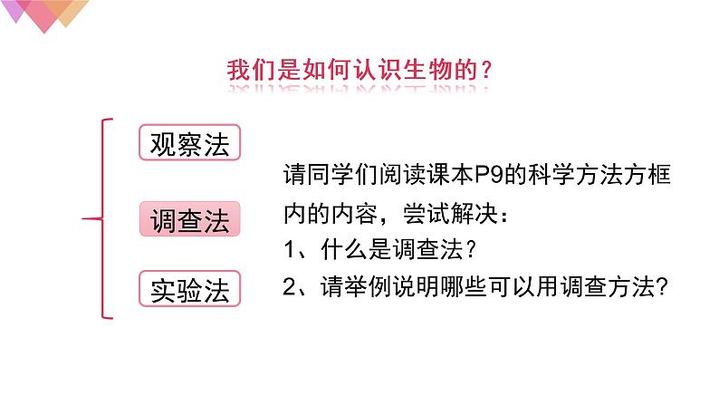 1.1.2调查周边环境中的生物    课件   人教版生物七年级上册第6页