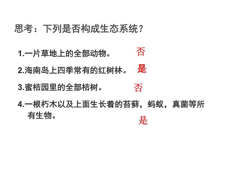 1.2.2生物与环境组成生态系统课件   人教版七年级生物上册06