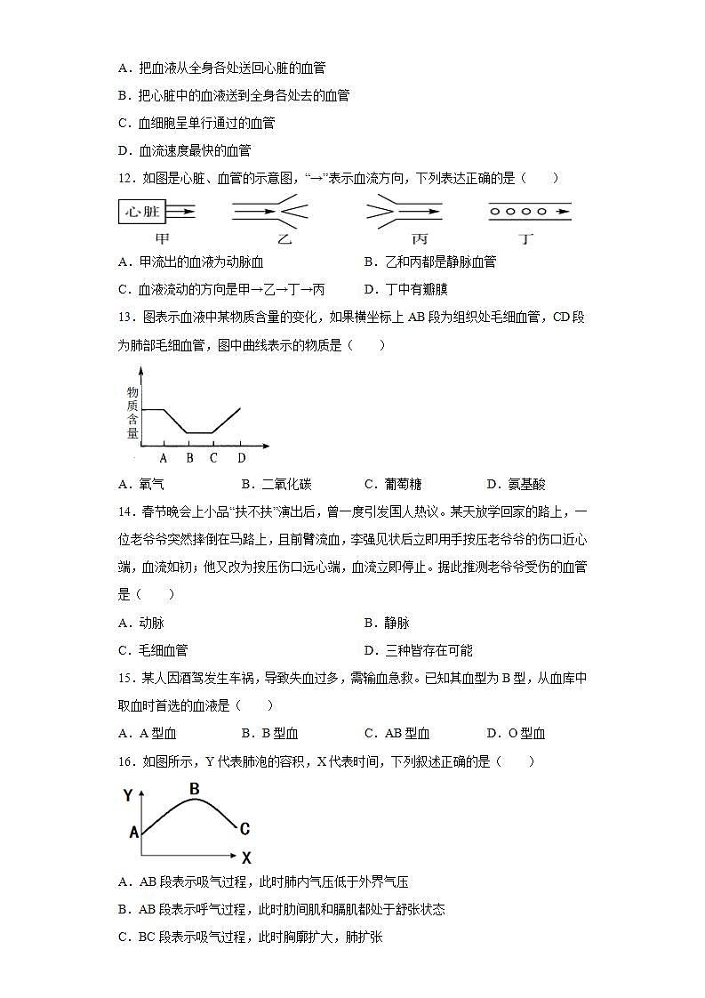 湖南省邵阳市新邵县2021-2022学年七年级下学期期末生物试题(word版含答案)第3页