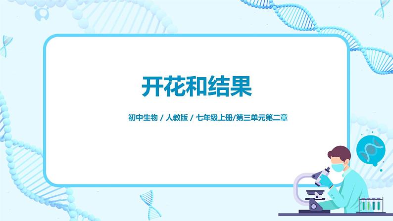 人教新版生物七年级上册《开花和结果》课件+教案+练习01