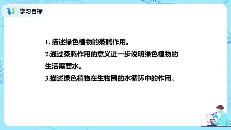 人教新版生物七年级上册《绿色植物与生物圈的水循环》课件+教案+练习02