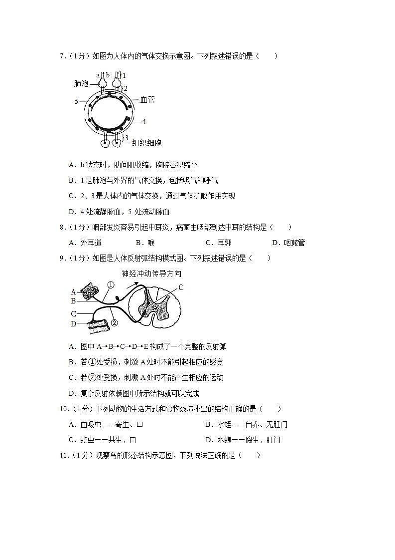 河南省南阳市镇平县2021-2022学年八年级下学期期末生物试卷第2页