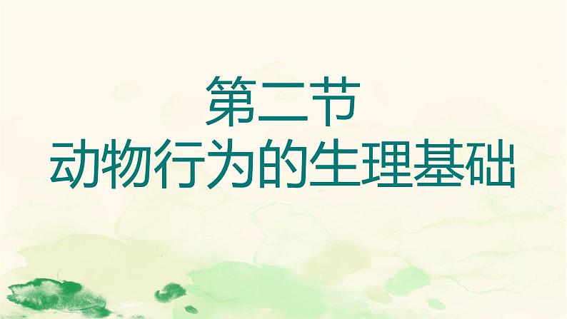 18.2   动物行为的生理基础  课件  苏教版八年级生物上册06