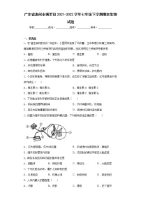 广东省惠州市博罗县2021-2022学年七年级下学期期末生物试题(word版含答案)