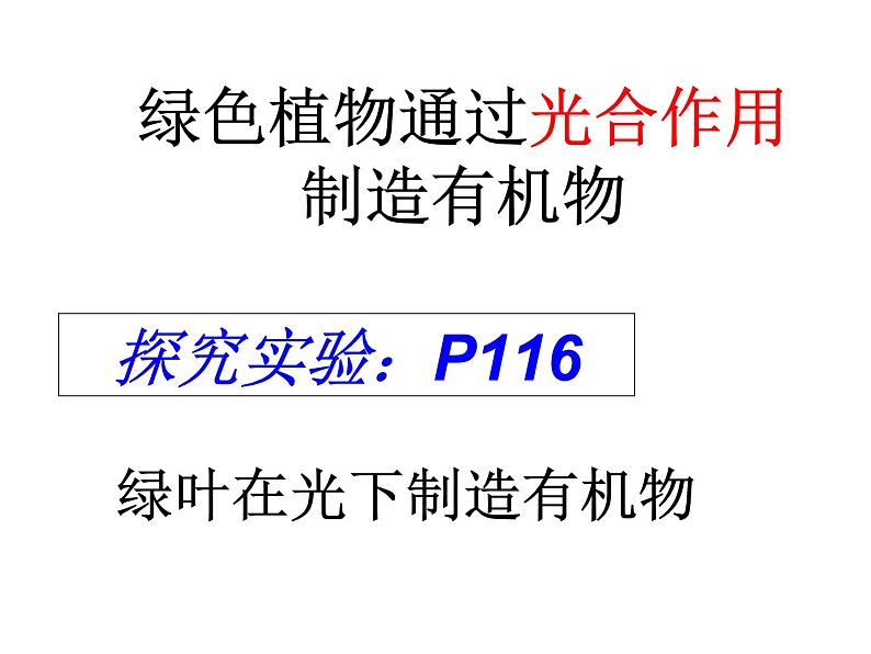 第四章  绿色植物是生物圈中有机物的制造者 课件03