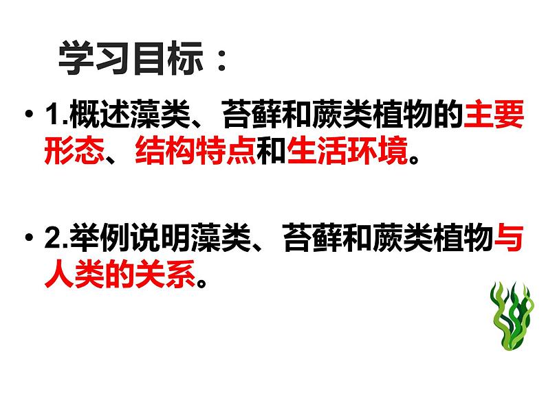第一节  藻类、苔藓和蕨类植物 课件06