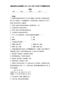 湖南省怀化市鹤城区2021-2022学年七年级下学期期末生物试题(word版含答案)