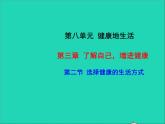 生物人教版八年级下册同步教学课件第8单元第3章了解自己增进健康第2节选择健康的生活方式