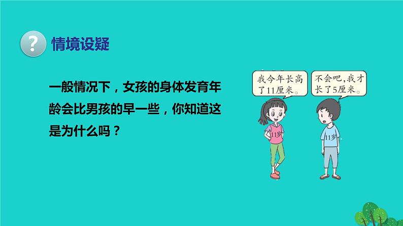 生物人教版七年级下册同步教学课件第4单元 生物圈中的人第1章 人的由来第3节青春期01