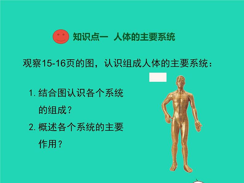 生物苏教版七年级下册同步教学课件第4单元 生物圈中的人第8章人的生殖和发育第3节人体概述1第3页