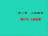 生物人教版七年级下册同步教学课件第4单元 生物圈中的人第1章人的由来第2节人的生殖