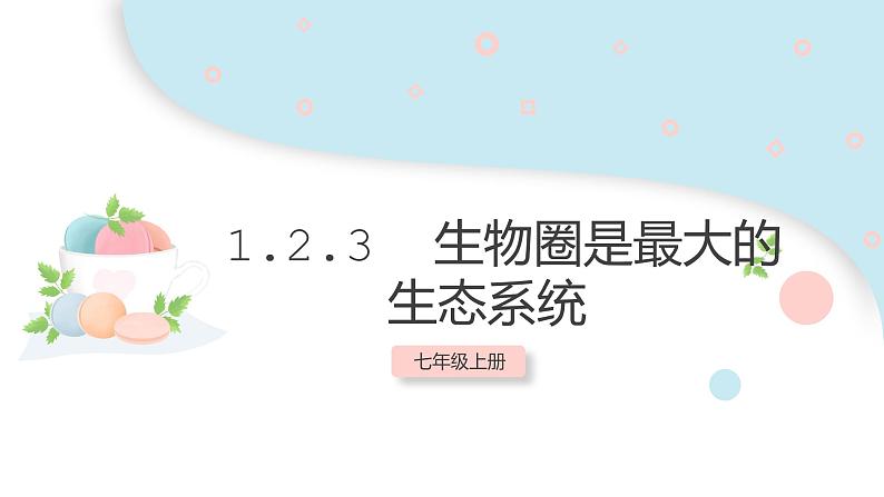 1.2.3 生物圈是最大的生态系统  课件 初中生物人教版七年级上册01