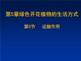 北师大版七年级上册生物  5.5 运输作用 课件