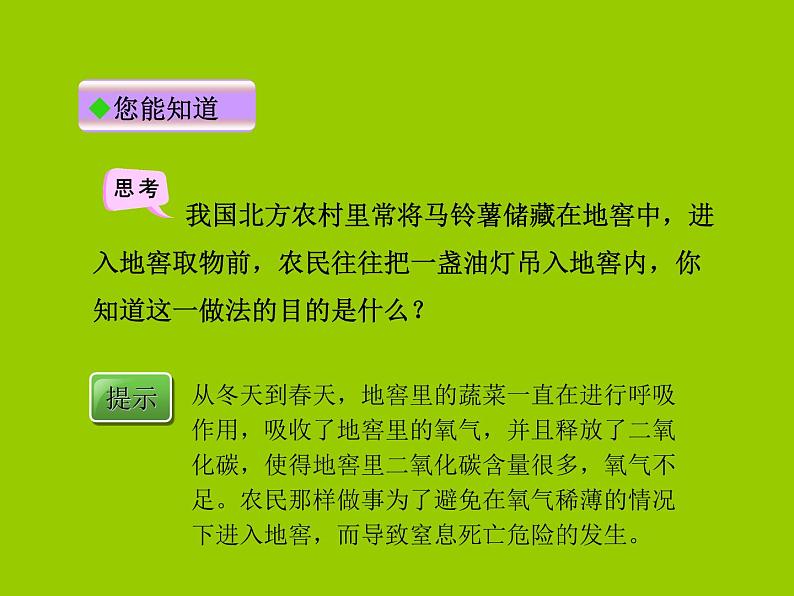 人教版七年级上册生物  3.5.2 绿色植物的呼吸作用 课件03