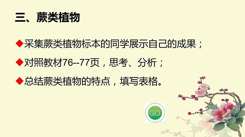 人教版七年级上册生物  3.1.1 藻类、苔藓和蕨类植物 课件08