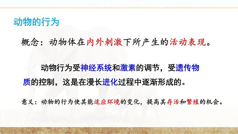 北师大版八上生物16.1《先天性行为和后天学习行为》课件+视频05
