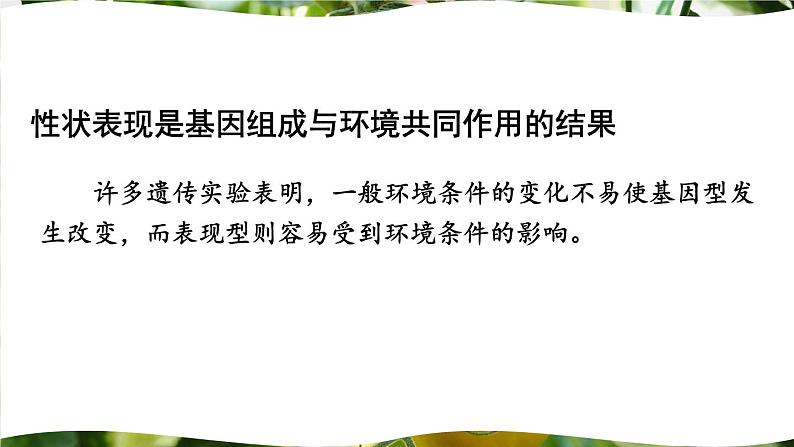 北师大版八上生物20.5《遗传与环境》 课件08