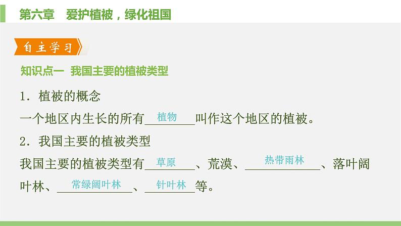 初中生物人教版 (新课标)七年级上册 第三单元 第六章  爱护植被，绿化祖国 课件02