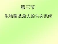 人教版 (新课标)七年级上册第一单元 生物和生物圈第二章 了解生物圈第三节  生物圈是最大的生态系统集体备课课件ppt