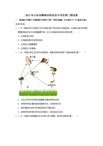 2022年山东省聊城市阳谷县中考生物三模试卷(含答案)