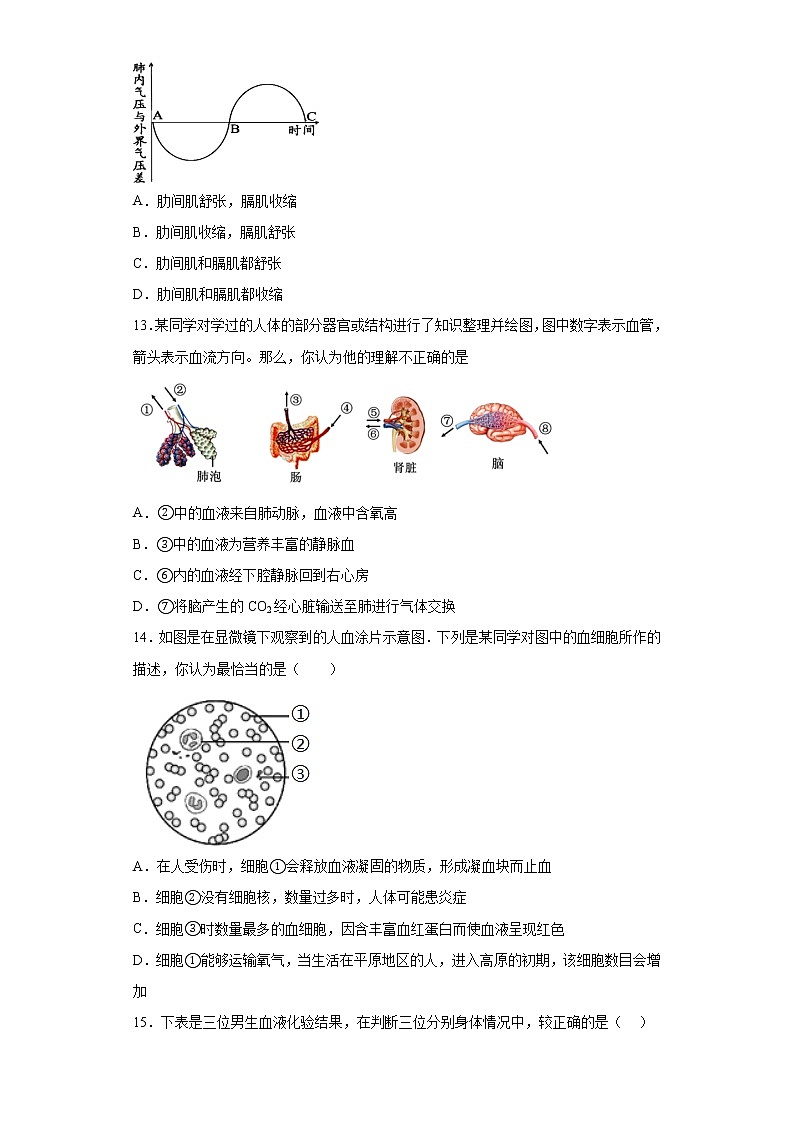 陕西省渭南市大荔县2021-2022学年七年级下学期期末生物试题(含答案)第3页
