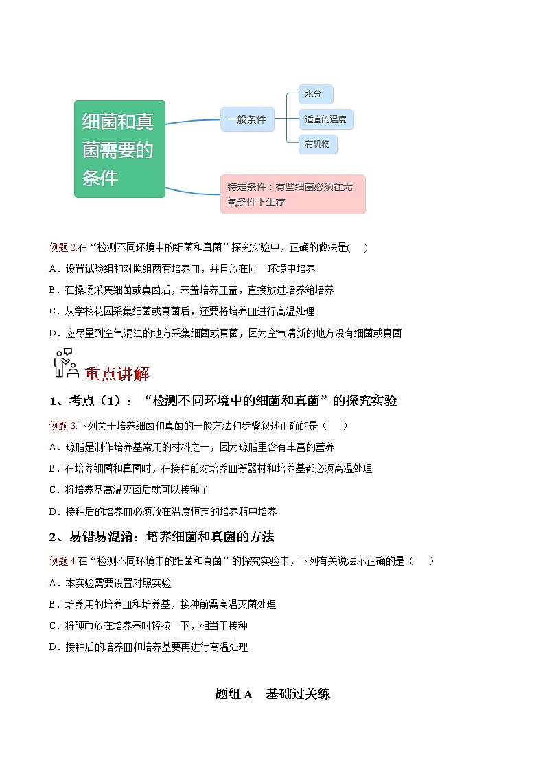 5.4.1 细菌和真菌的分布- 2022-2023学年八年级上册生物同步精品讲义（人教版）03