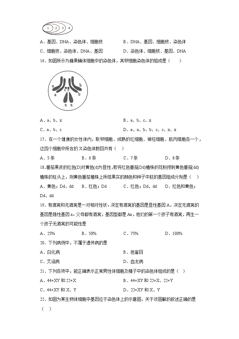 广西南宁市梅县2021-2022学年八年级下学期期中生物试题(含答案)03
