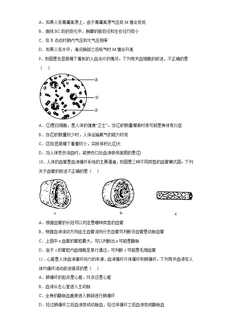 河南省许昌市禹州市2021-2022学年七年级下学期期末生物试题(含答案)第3页