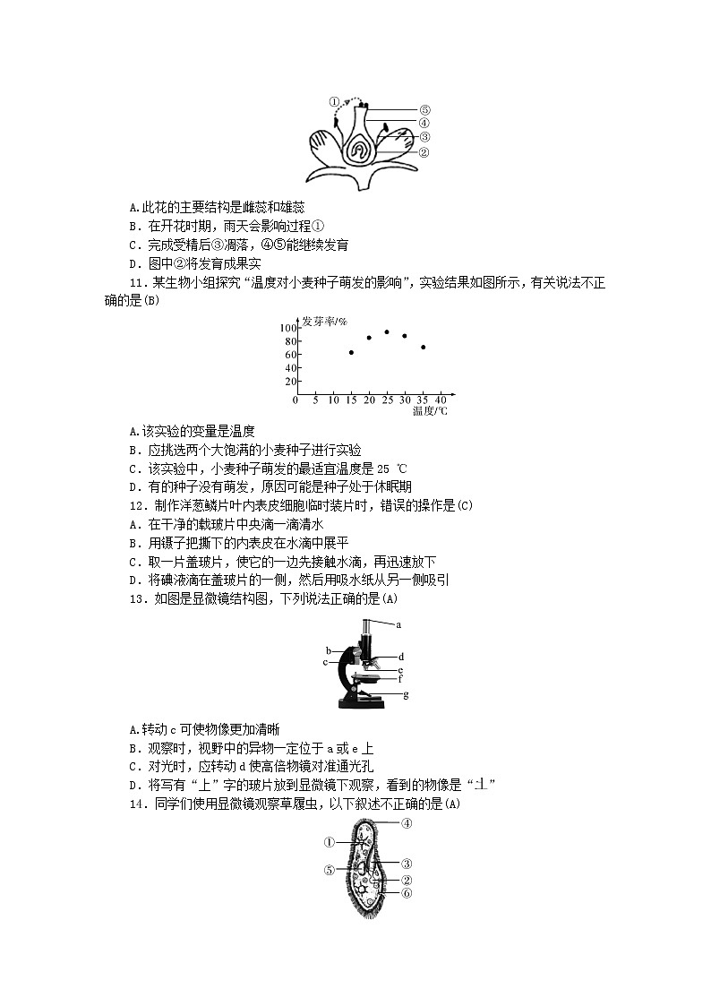 2022七年级生物上学期期末综合评价新版新人教版第2页