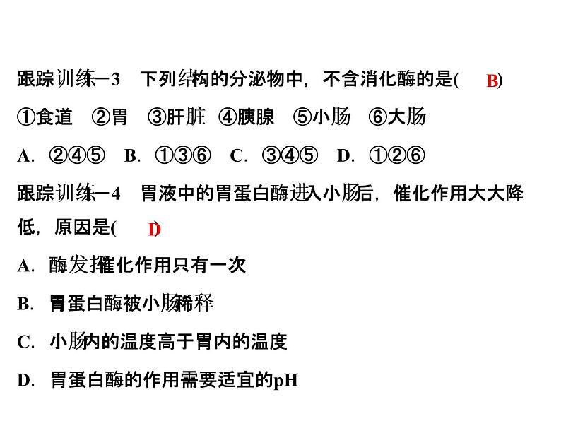 中考生物复习微专题2三大营养物质在人体中的消化与吸收精讲本课件08