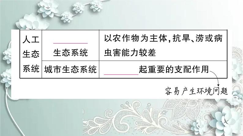 人教版生物七年级上册 第三节 生物圈是最大的生态系统 课件第7页