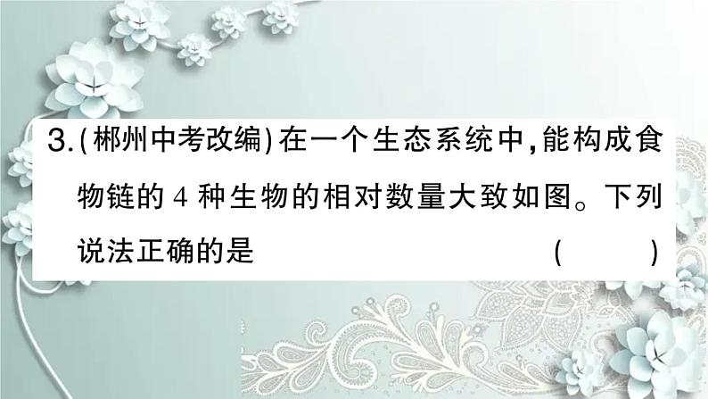 人教版生物七年级上册 微专题二 食物链和食物网 课件第4页