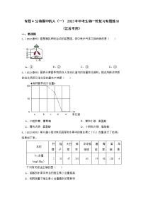 专题4 生物圈中的人（一） 2023年中考生物一轮复习专题练习（江苏专用）