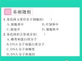 2022八年级生物下册第七单元生物圈中生命的延续和发展第二章生物的遗传与变异第二节基因在亲子代间的传递第1课时基因DNA和染色体习题课件新版新人教版