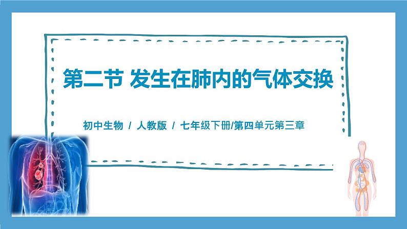 4.3.2《发生在肺内的气体交换》课件+教案+习题01