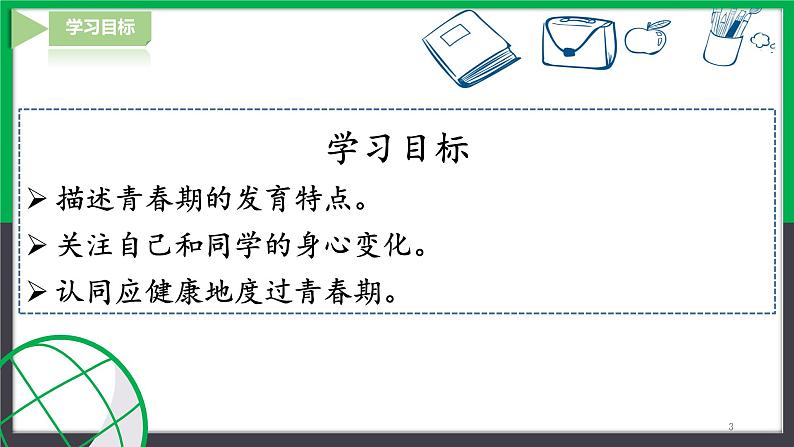 人教版七年级下册生物4.1.3青春期课件第3页
