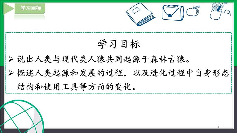 【人教版】七下生物  4.1.1人的起源和发展  课件+同步练习+素材03