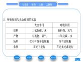 人教版七年级生物上第三单元生物圈中的绿色植物第五章绿色植物与生物圈中的碳—氧平衡第二节绿色植物的呼吸作用习题课件