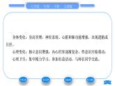 人教版七年级生物下第四单元第1章人的由来第3节青春期习题课件