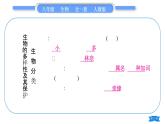 人教版八年级生物上第六单元生物的多样性及其保护复习与提升习题课件