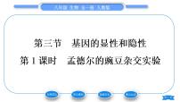 初中生物人教版 (新课标)八年级下册第三节  基因的显性和隐性习题课件ppt