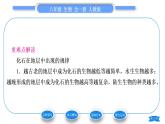 人教版八年级生物下第七单元生物圈中生命的延续和发展第三章生命起源和生物进化第二节生物进化的历程习题课件