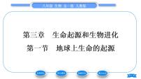 人教版 (新课标)八年级下册第一节 地球上生命的起源习题ppt课件