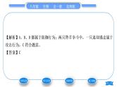 北师大版八年级生物上第5单元生物圈中的动物和微生物第16章动物的行为第2节动物行为的主要类型第1课时取食行为、攻击行为、领域行为和防御行为习题课件