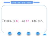 北师大版八年级生物上第5单元生物圈中的动物和微生物第18章生物圈中的微生物第1节微生物在生物圈中的作用第1课时微生物的特征及类别习题课件