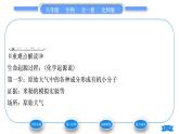 北师大版八年级生物下第7单元生命的演化第21章生命的发生和发展第1节生命的起源习题课件