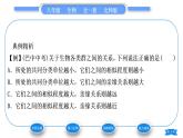 北師大版八年級(jí)生物下第7單元生命的演化第22章物種的多樣性第1節(jié)生物的分類習(xí)題課件